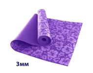 HKEM113-03-PURPLE Коврик для йоги 3 мм-Фиолетовый