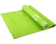 Коврик для йоги FM-102 PVC 173x61x0,3 см, с рисунком, зеленый STARFIT