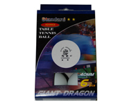 Мяч для настольного тенниса Giant Dragon  23022   6шт.