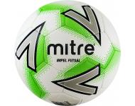 Мяч футзал. MITRE Futsal Impel арт.A0029WC5, р.4,30 пан. ПВХ, руч.сш, бел-зел-сер