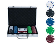 Набор для покера 200 фишек без номинала в кейсе(9,5 грамм)