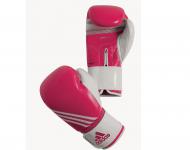 Перчатки боксерские Fitness розово-белые adiBL05