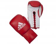 Перчатки боксерские Glory Professional красно-белые adiBC06