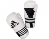 Перчатки полуконтакт Semi Contact Gloves белые adiBFC01