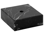 Постамент для фигур  52х52х20см черный мрамор