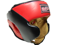 Шлем для единоборств двухцветный SPX 250046 иск.кожа