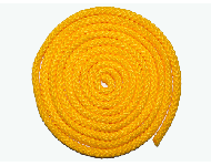 Скакалка для художественной гимнастики цвет желтый