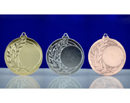 Спортивная медаль 001 (золото,серебро,бронза) d-45мм цена за штуку