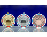 Спортивная медаль 077 (золото,серебро,бронза) d-60мм цена за штуку