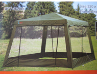 Тент-шатер 3.2хз.2х2.45м с москитной сеткой, ветрозащитными полтнами