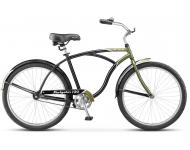 Велосипед STELS Navigator 130 Gent 1 Sp 26х19 черный, темно-зеленый
