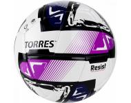 Мяч футзал. TORRES Futsal Resist арт.FS321024, р.4, 24 п.,ПУ, 3 подкл.сл., гиб.сш сбелый-мульт